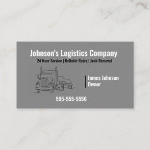 Logistics or Trucking Company Business Card