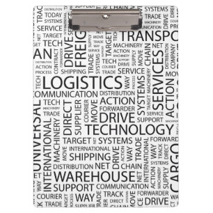 LOGISTICS pattern with words Clipboard