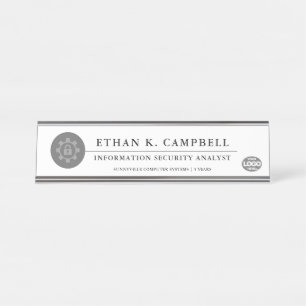Logistics+Supply Chain   Industry symbol + Logo Desk Name Plate