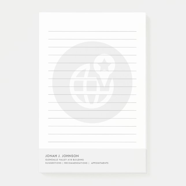 Logistics + Supply Chain | Minimal Style Post-it Notes (Front)