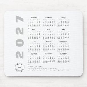 Logo 2022 Calendar Company Client Promotional Gift Mouse Mat