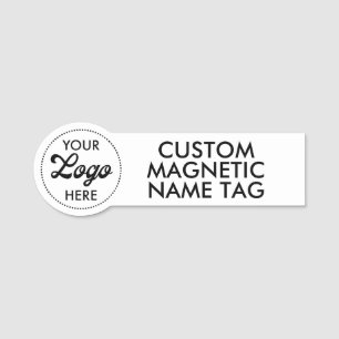 LOGO 3.75" x 1.25" Custom Magnetic Name Tag Blank