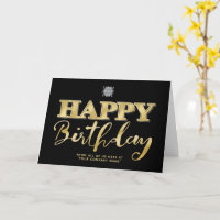Logo 3d Gold Lettering Business Birthday Black