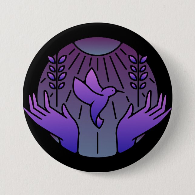 logo 7.5 cm round badge (Front)