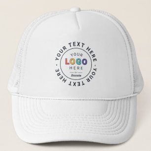 Logo and Custom Message Design Trucker Hat