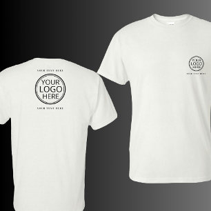 Logo And Text Business Corporation Promotional  T-Shirt