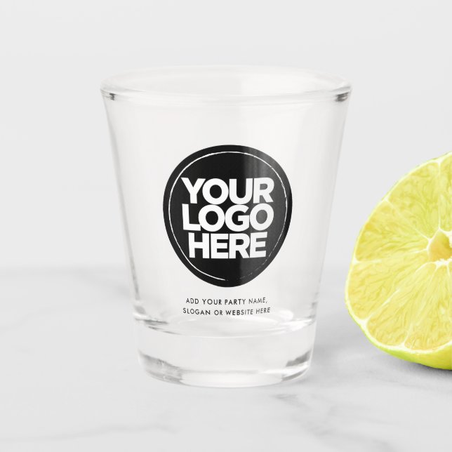 Logo and Text Shot Glass (Front)
