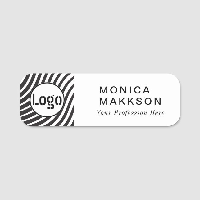  Logo  And Title Name Tag (Front)