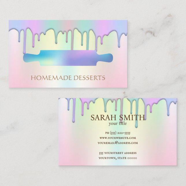  Logo Bakery Chef,cute Business Card (Front/Back)