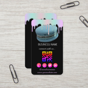 Logo Bakery -Social Media QR Code Business Card