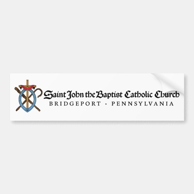 Logo banner bumper sticker (Front)