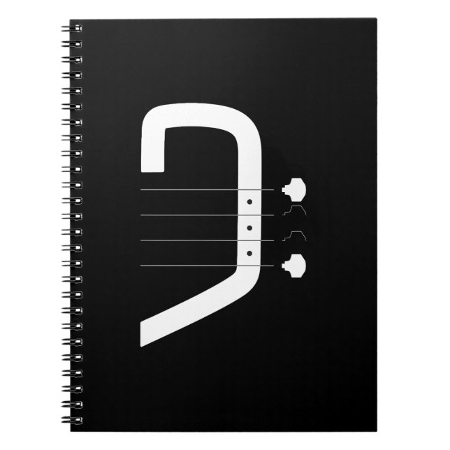 logo bass clef & guitar notebook (Front)