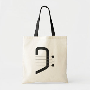 logo bass clef & guitar tote bag