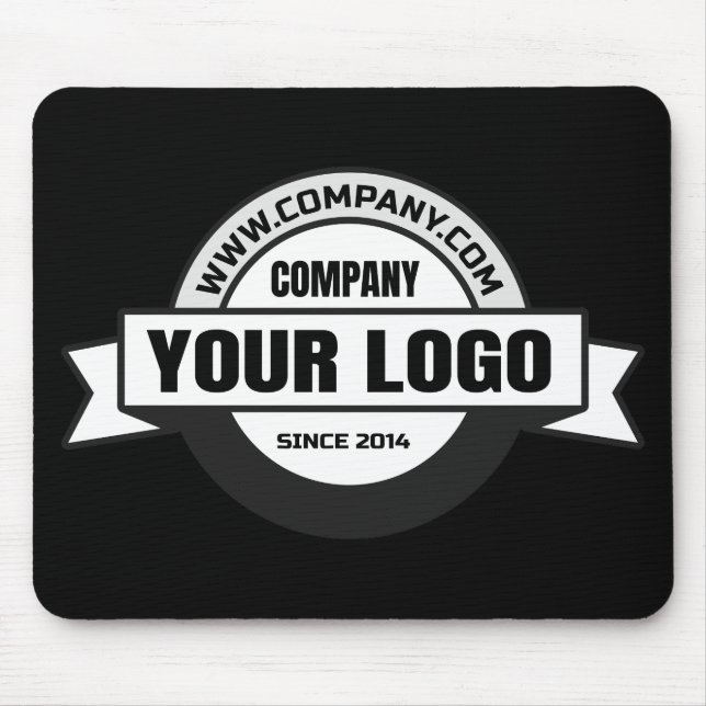 Logo black background mouse mat (Front)