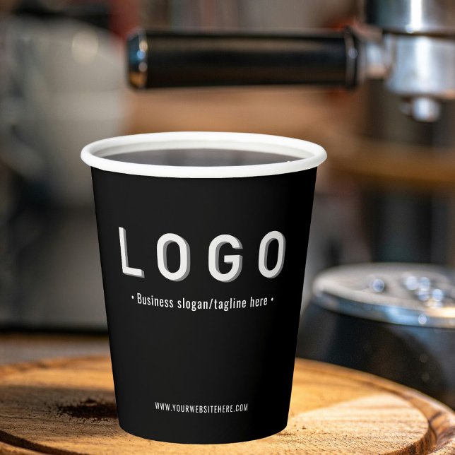 Logo Black Paper cup (Creator Uploaded)