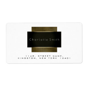 Logo Black White Gold Return Address Branding1