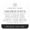Logo black white ingredient list product label