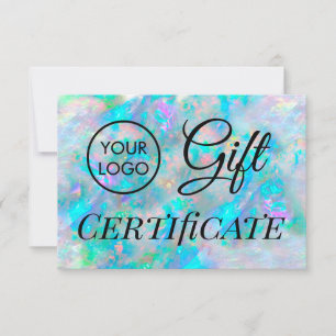 logo blue opal gift certificate