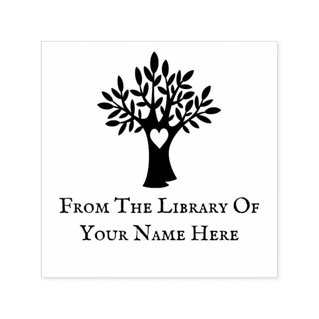 Logo Book Plate Custom Library Book Stamp (Design)