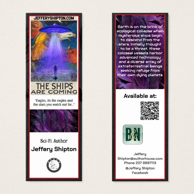 Logo Border White Author Promotional Swag (Front & Back)