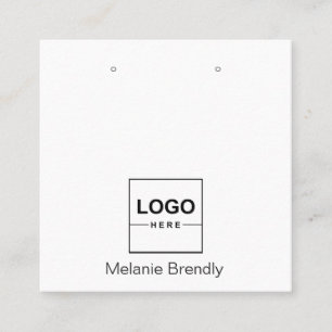 Logo Brand Jewelry Earring Display Business Card