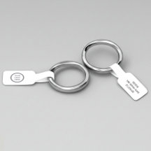 Logo Branded Barbell Jewellery Sticker Price Tags