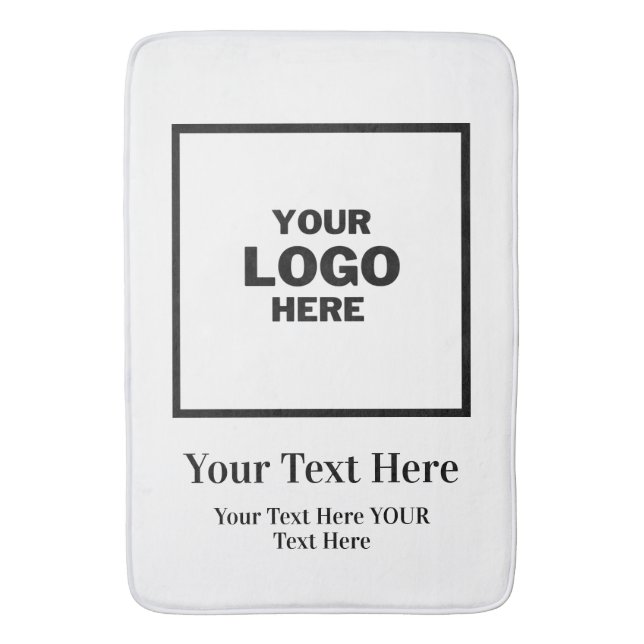 Logo Branded company Professional  Bath Mat (Front Vertical)