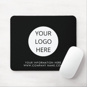 Logo Business Brand Black Company Mouse Mat