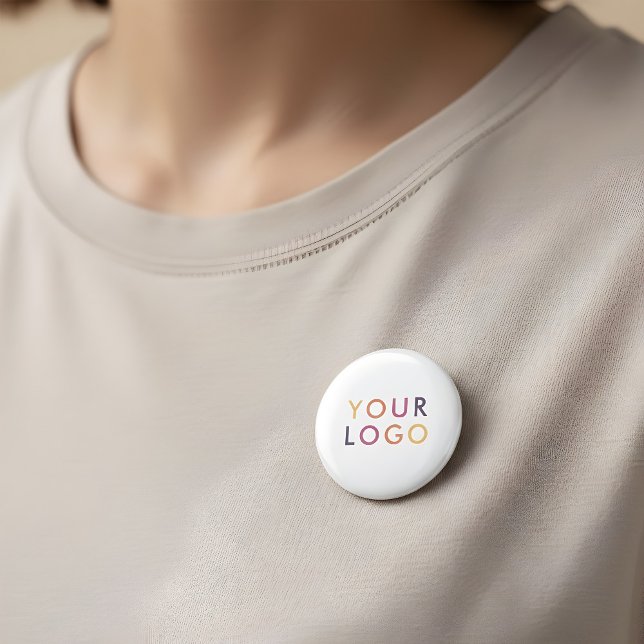 Logo Business Branding 6 Cm Round Badge (Creator Uploaded)