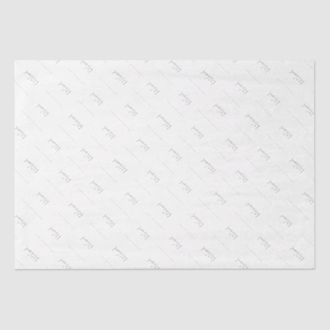 LOGO BUSINESS BRANDING modern simple professiona Tissue Paper (Front)