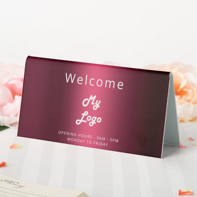 Logo business burgundy open closed (In SItu (Wedding))