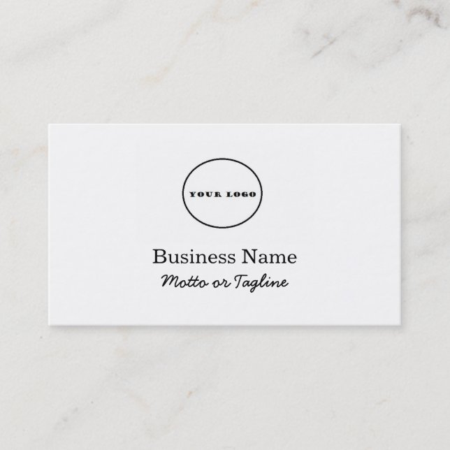 logo business card add your logo business cards (Front)