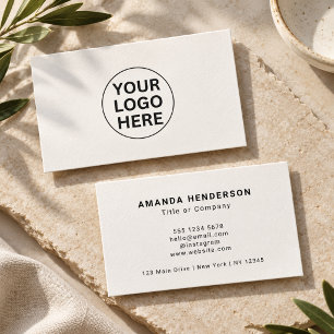 Logo Business Card l Clean Black & White Promo