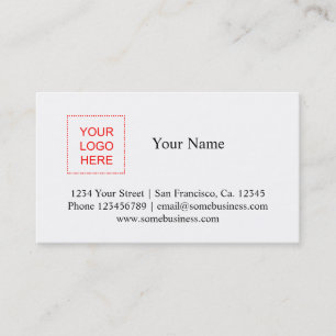 Logo business card template   Custom design