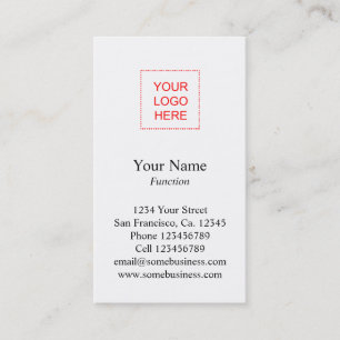 Logo business card template   Vertical layout