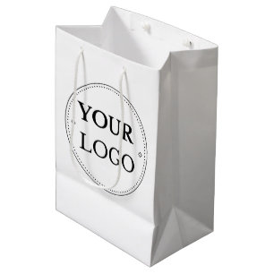 Logo Business Company Corporate Branded Medium Gift Bag