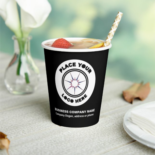 Logo Business Company Promotion Branding Custom  Paper Cups (Insitu)