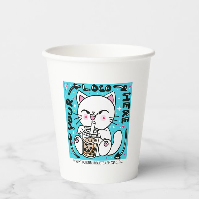 Logo Business Company Promotion Paper Cups (Front)