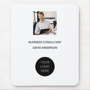 Logo Business Consultant Company Modern Minimalist Mouse Mat