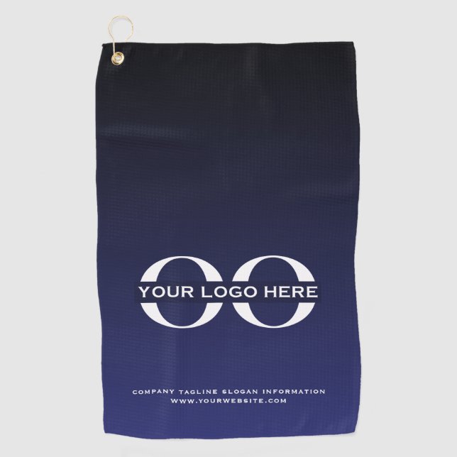 Logo Business Corporate Company Minimalist Golf Towel (Front)