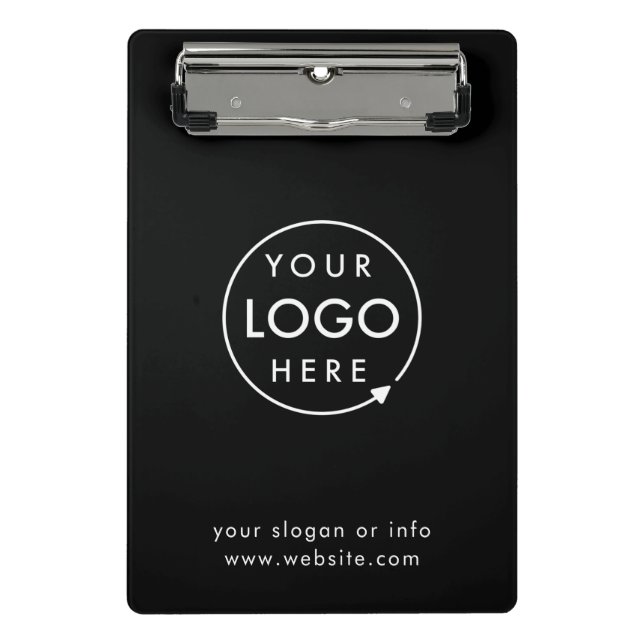 Logo | Business Corporate Company Minimalist Mini Clipboard (Front)