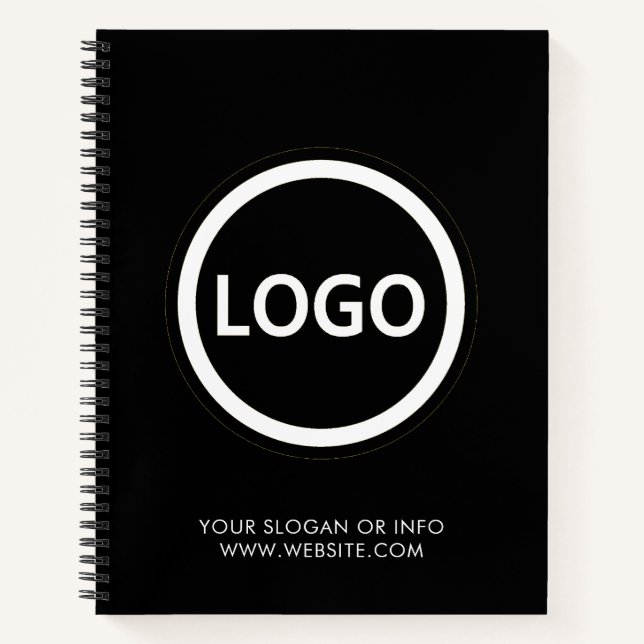 Logo Business Corporate Company Minimalist  Notebook (Front)