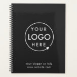 Logo | Business Corporate Company Minimalist Planner<br><div class="desc">A simple custom black business template in a modern minimalist style which can be easily updated with your company logo and text. If you need any help personalising this product,  please contact me using the message button below and I'll be happy to help.</div>