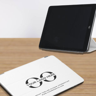 Logo Business Corporate Company Minimalist White iPad Mini Cover