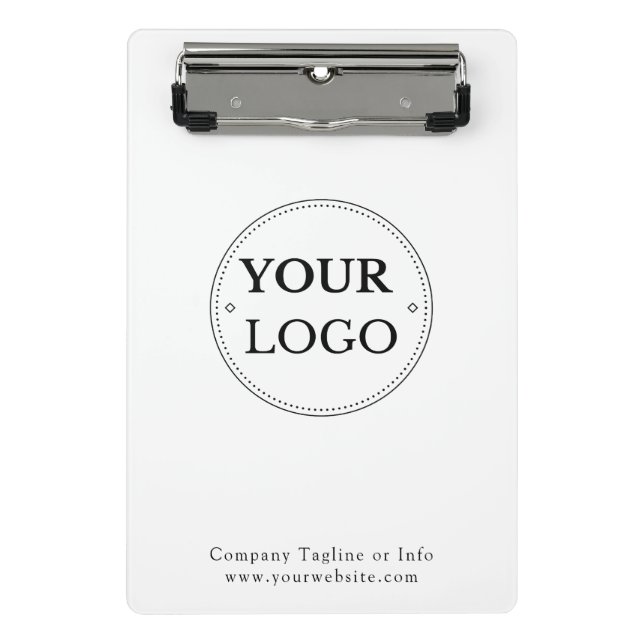 Logo Business Corporate Minimalist Modern Mini Clipboard (Front)