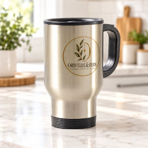 Logo business corporate travel mug