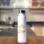 Logo business corporate water bottle<br><div class="desc">A transparent background.  Personalise and add your business logo.  You can also add your brand colour.</div>