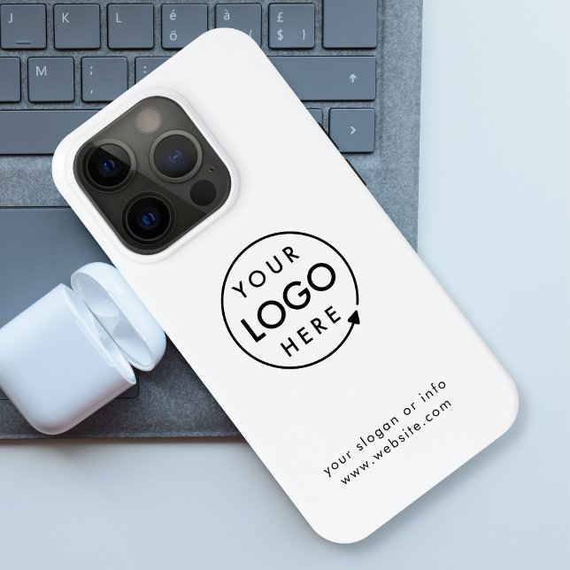 Logo Business | Minimalist Simple iPhone Case (Creator Uploaded)