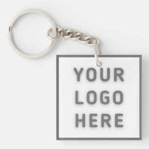 Logo Business Modern Square Key Ring
