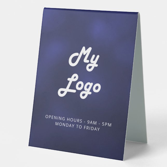Logo business navy blue white  (Front)